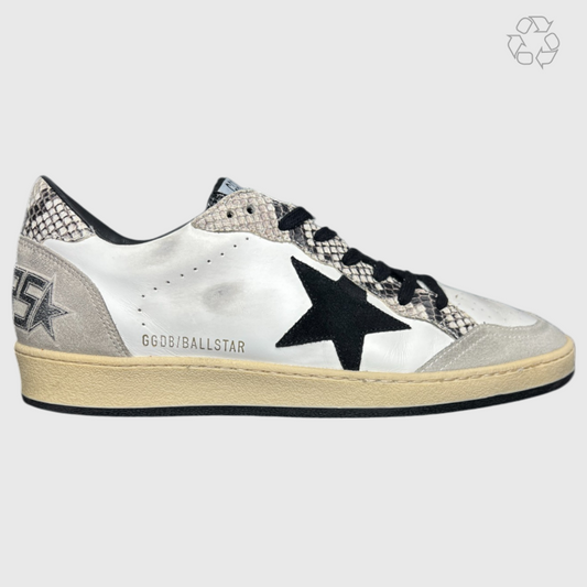 Golden Goose Ball Star 'Dirty White/Dirty Grey/Black/Python Print' Size 44 Pre-Owned