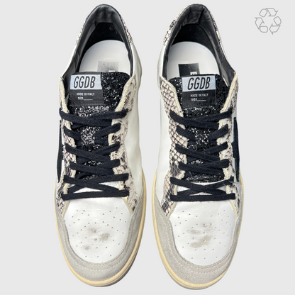 Golden Goose Ball Star 'Dirty White/Dirty Grey/Black/Python Print' Size 44 Pre-Owned