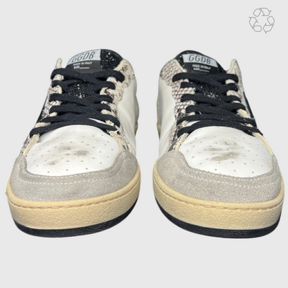 Golden Goose Ball Star 'Dirty White/Dirty Grey/Black/Python Print' Size 44 Pre-Owned