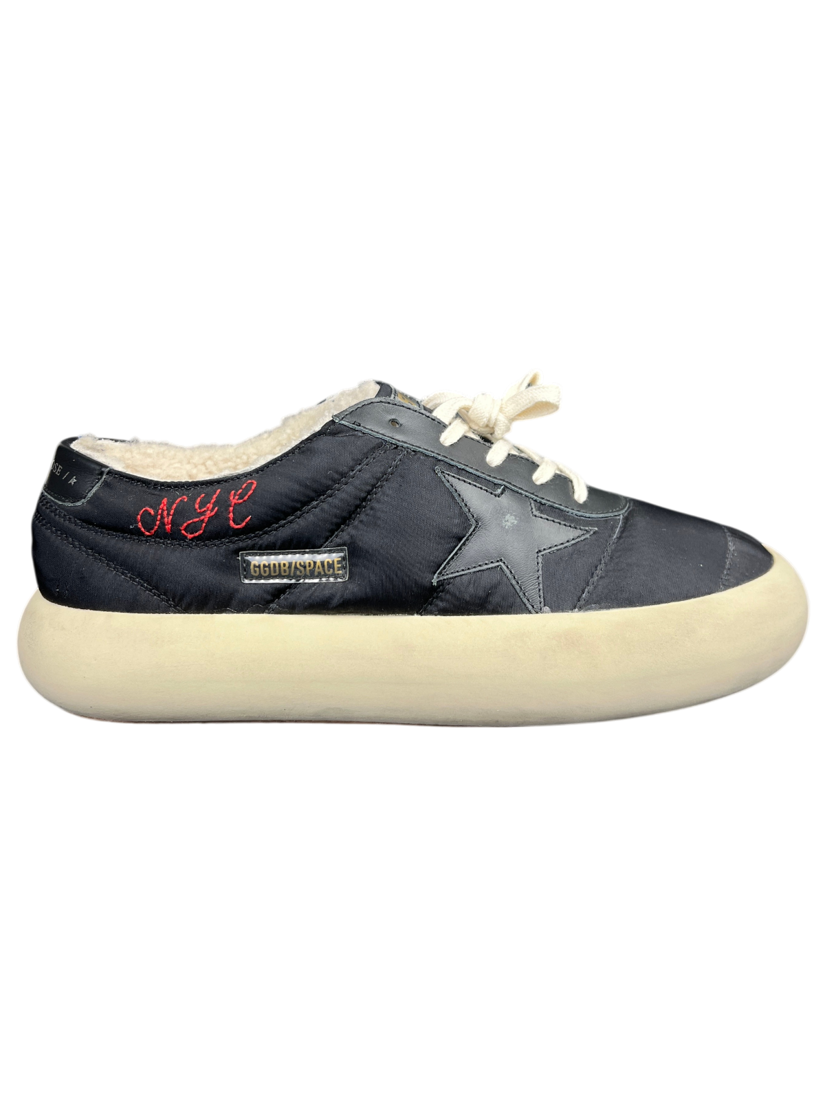 Golden Goose Space-Star 'Nylon/Leather-Black' Size 44 Pre-Owned