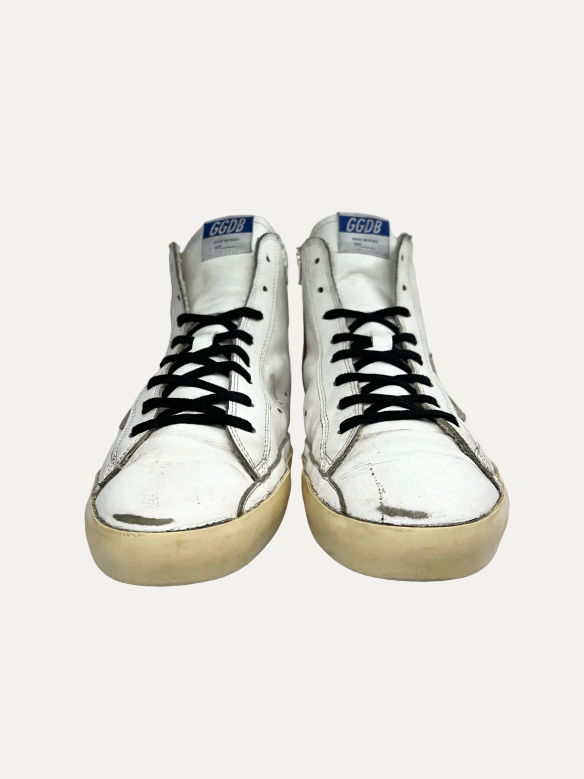 Vintage Golden Goose Francy Sneaker 'White/Grey Star' Size 43 Pre-Owned