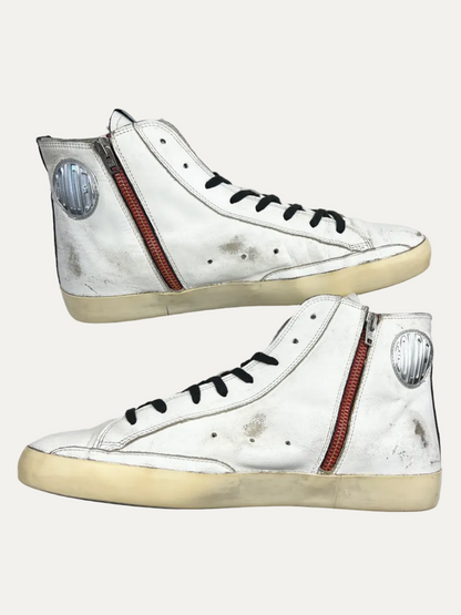 Vintage Golden Goose Francy Sneaker 'White/Grey Star' Size 43 Pre-Owned