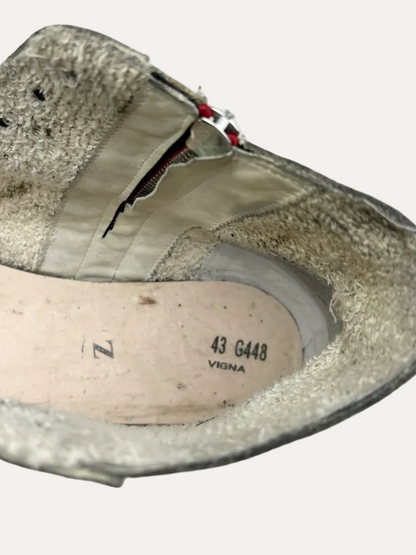 Vintage Golden Goose Francy Sneaker 'White/Grey Star' Size 43 Pre-Owned