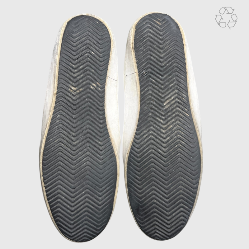 Golden Goose Super-Star 'White/Denim/Navy Star' Size 46 Pre-Owned