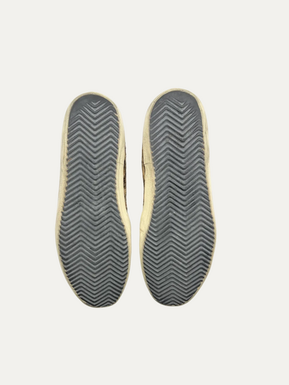 Golden Goose Women's Superstar 'Leopard Print/Black Star' Size 39 Pre-Owned