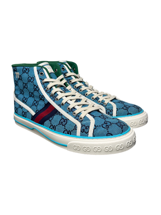 Gucci Tennis 1977 High 'Light Blue' Size 9.5 US Pre-Owned