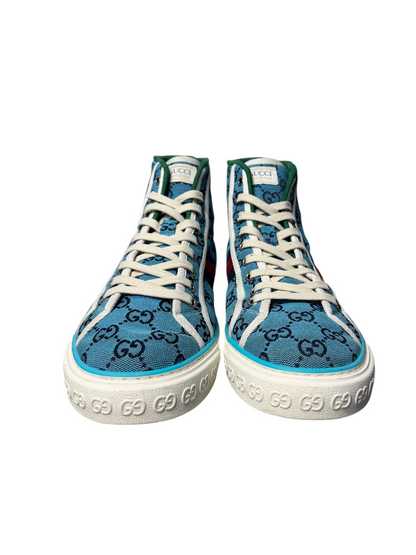 Gucci Tennis 1977 High 'Light Blue' Size 9.5 US Pre-Owned