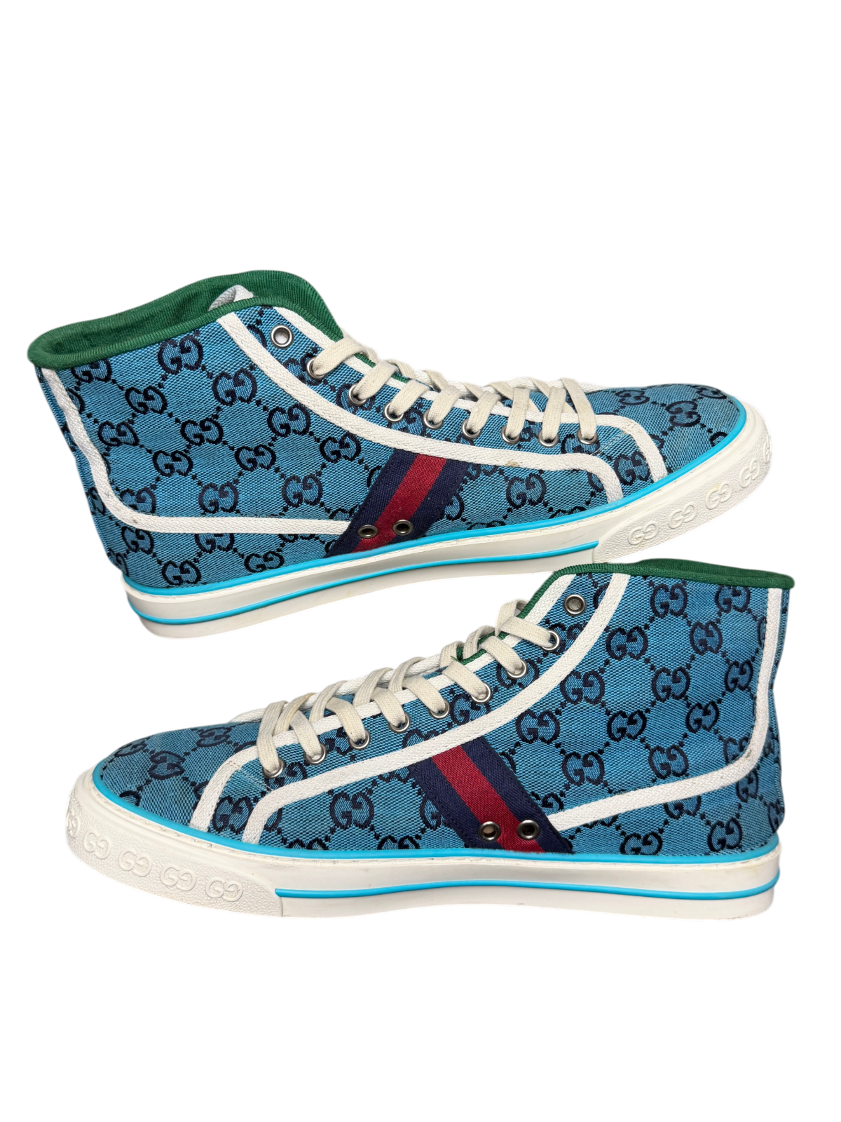 Gucci Tennis 1977 High 'Light Blue' Size 9.5 US Pre-Owned