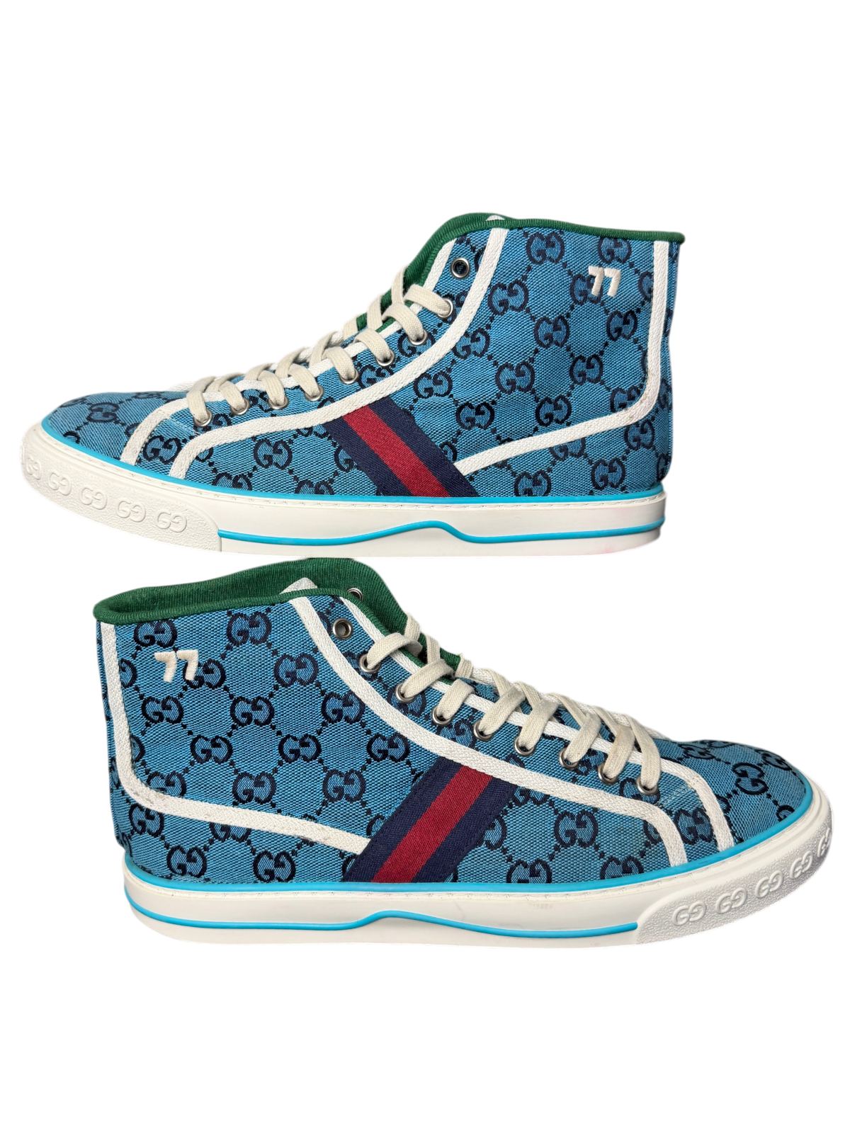 Gucci Tennis 1977 High 'Light Blue' Size 9.5 US Pre-Owned