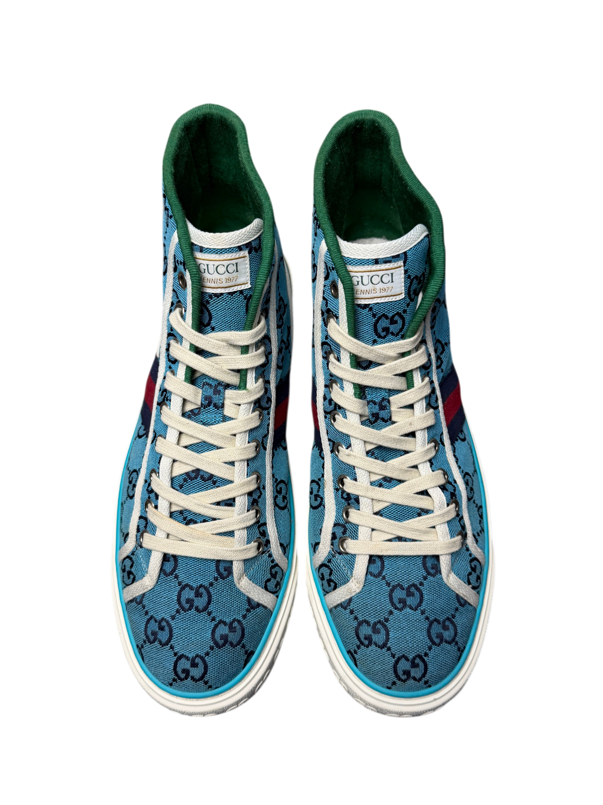 Gucci Tennis 1977 High 'Light Blue' Size 9.5 US Pre-Owned