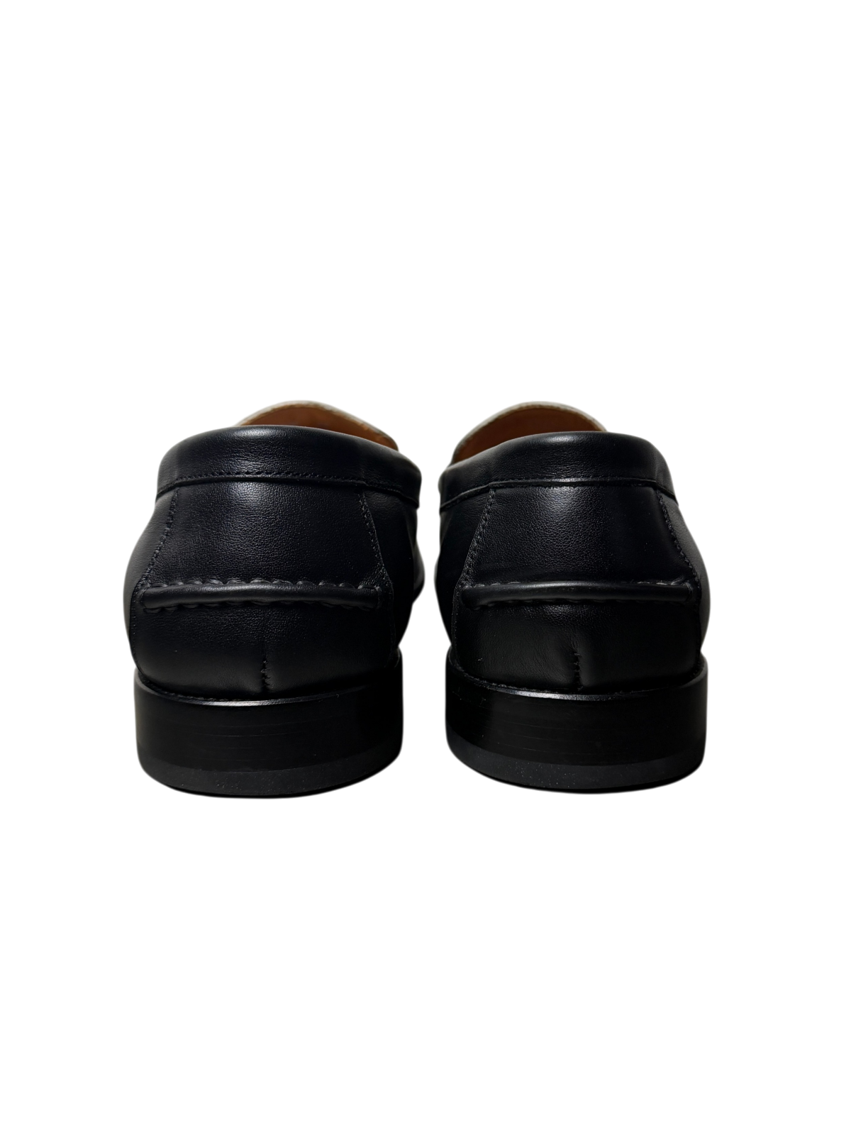 Vintage Gucci GG Loafer Interlocked G 'Black/Great White' Size 10.5 Pre-Owned