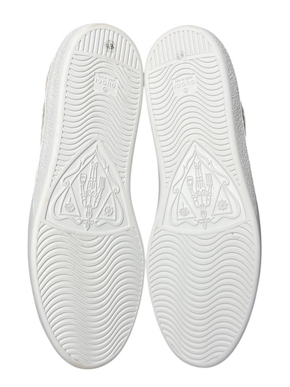 Gucci Ace 'GG Embossed - Cream/White' Size 17 Pre-Owned
