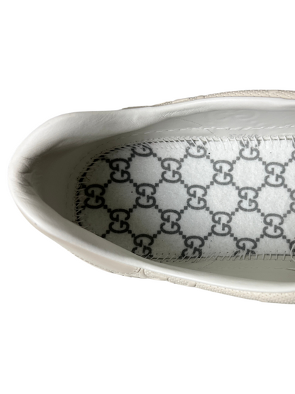 Gucci Ace 'GG Embossed - Cream/White' Size 17 Pre-Owned
