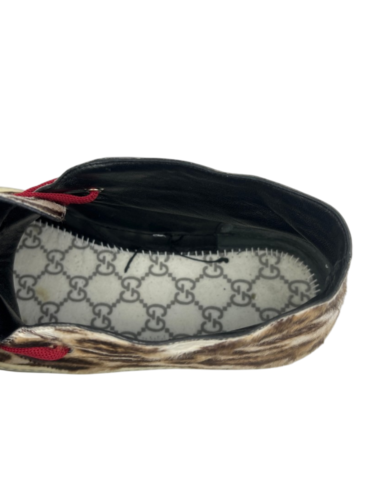 Vintage Gucci Leopard Print Chukka Sneaker 245307 FW10 Size 9 Pre-Owned