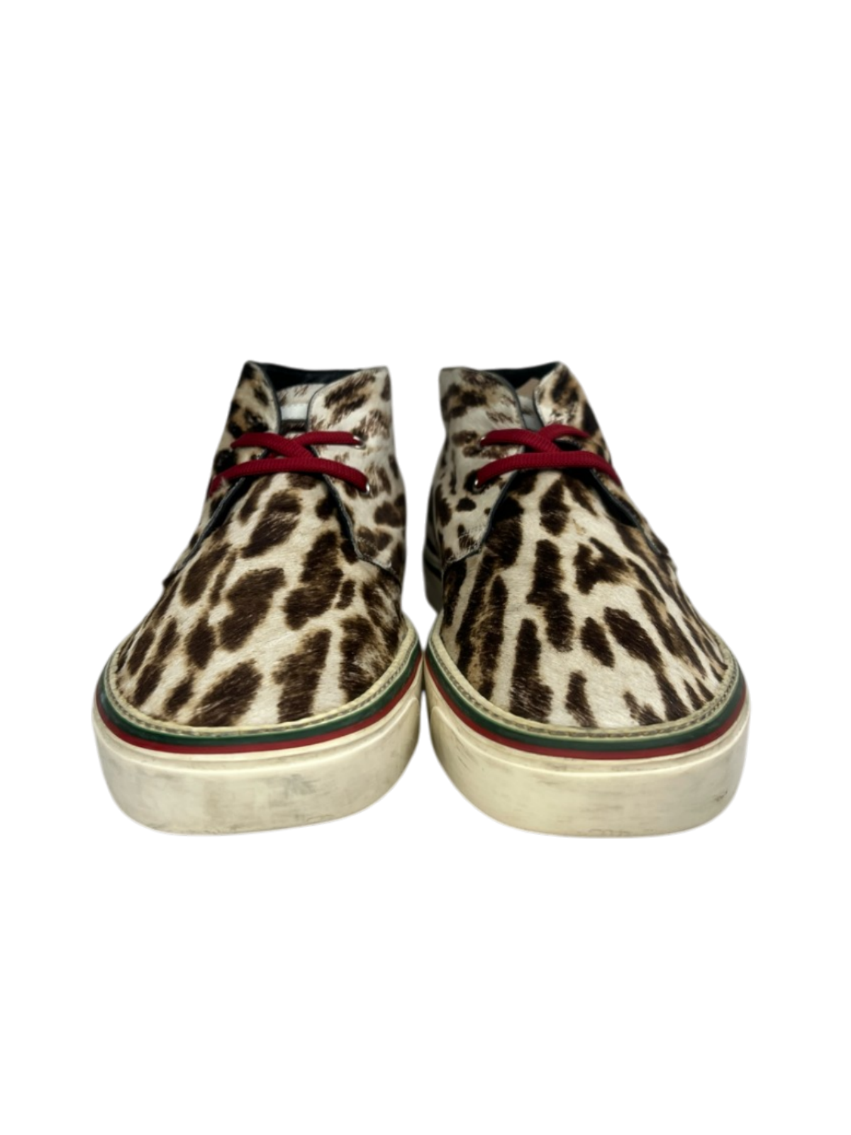 Vintage Gucci Leopard Print Chukka Sneaker 245307 FW10 Size 9 Pre-Owned