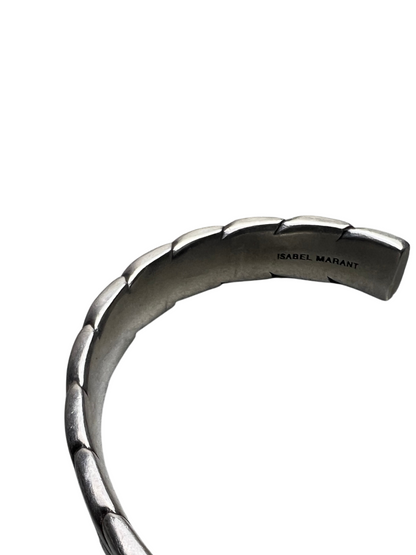 Isabel Marant Silver Summer Drive Cuff Bracelet 'Silver Brass' Pre-Owned