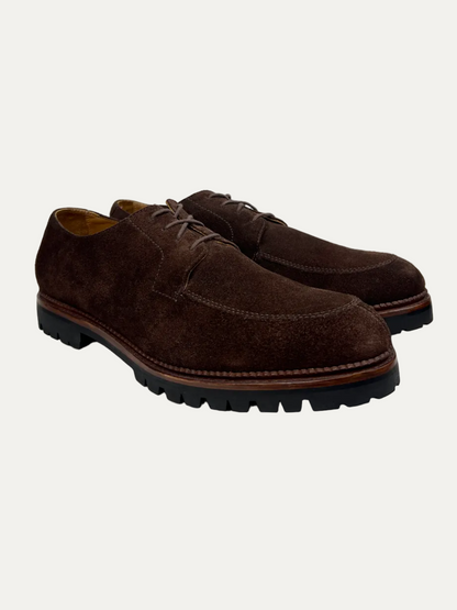 J.Crew Ludlow Lug-Sole Suede Derbys 'Dark Chocolate' CL530 Pre-Owned