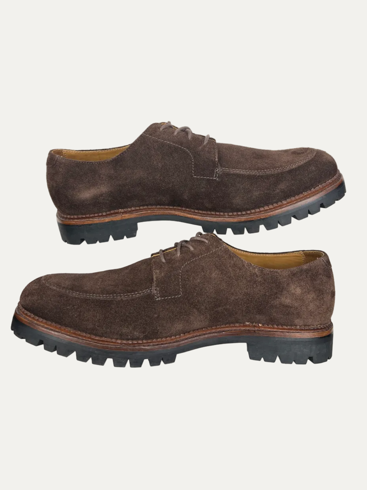 J.Crew Ludlow Lug-Sole Suede Derbys 'Dark Chocolate' CL530 Pre-Owned