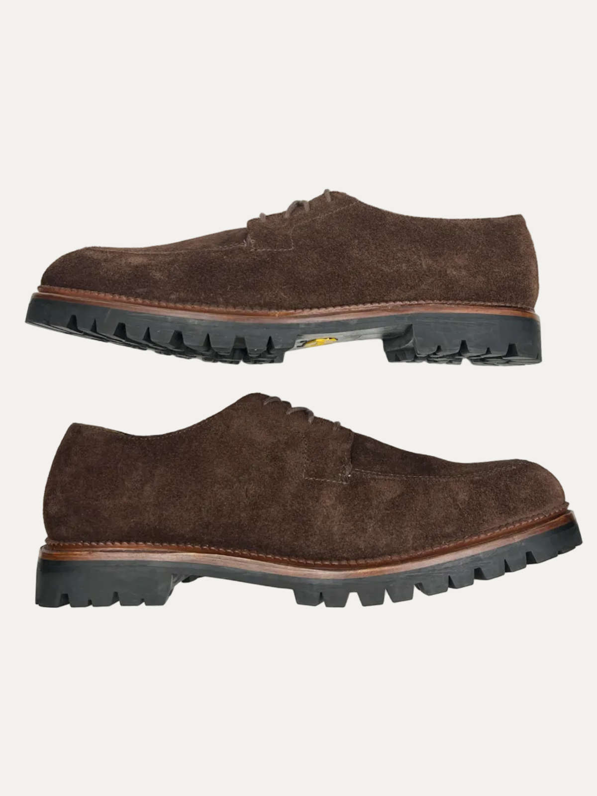 J.Crew Ludlow Lug-Sole Suede Derbys 'Dark Chocolate' CL530 Pre-Owned