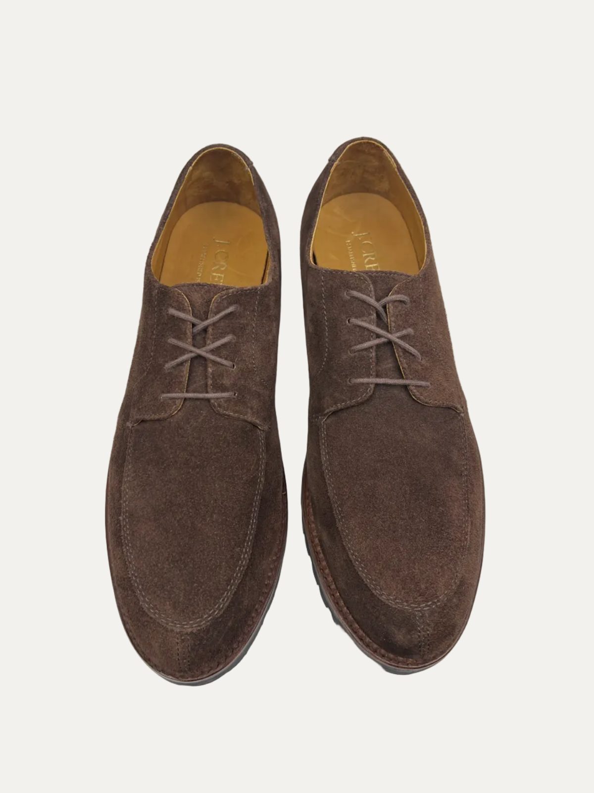J.Crew Ludlow Lug-Sole Suede Derbys 'Dark Chocolate' CL530 Pre-Owned
