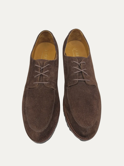 J.Crew Ludlow Lug-Sole Suede Derbys 'Dark Chocolate' CL530 Pre-Owned