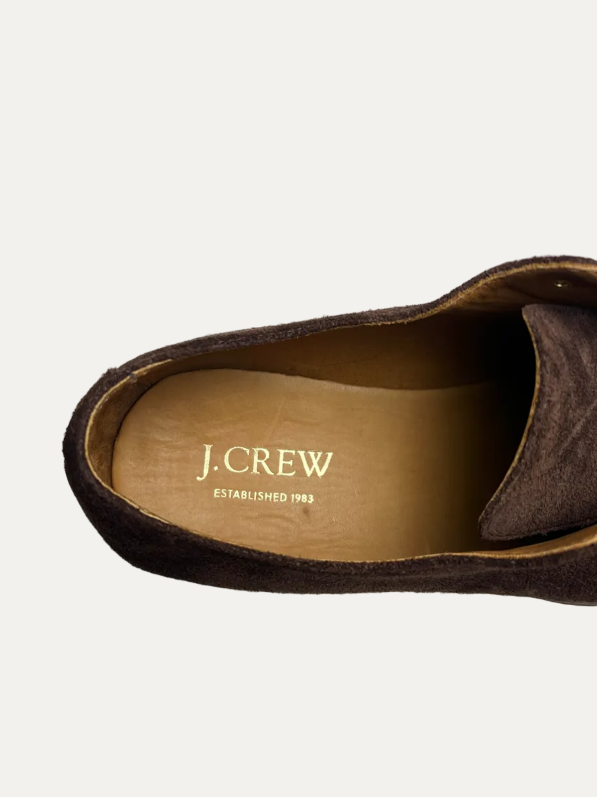 J.Crew Ludlow Lug-Sole Suede Derbys 'Dark Chocolate' CL530 Pre-Owned