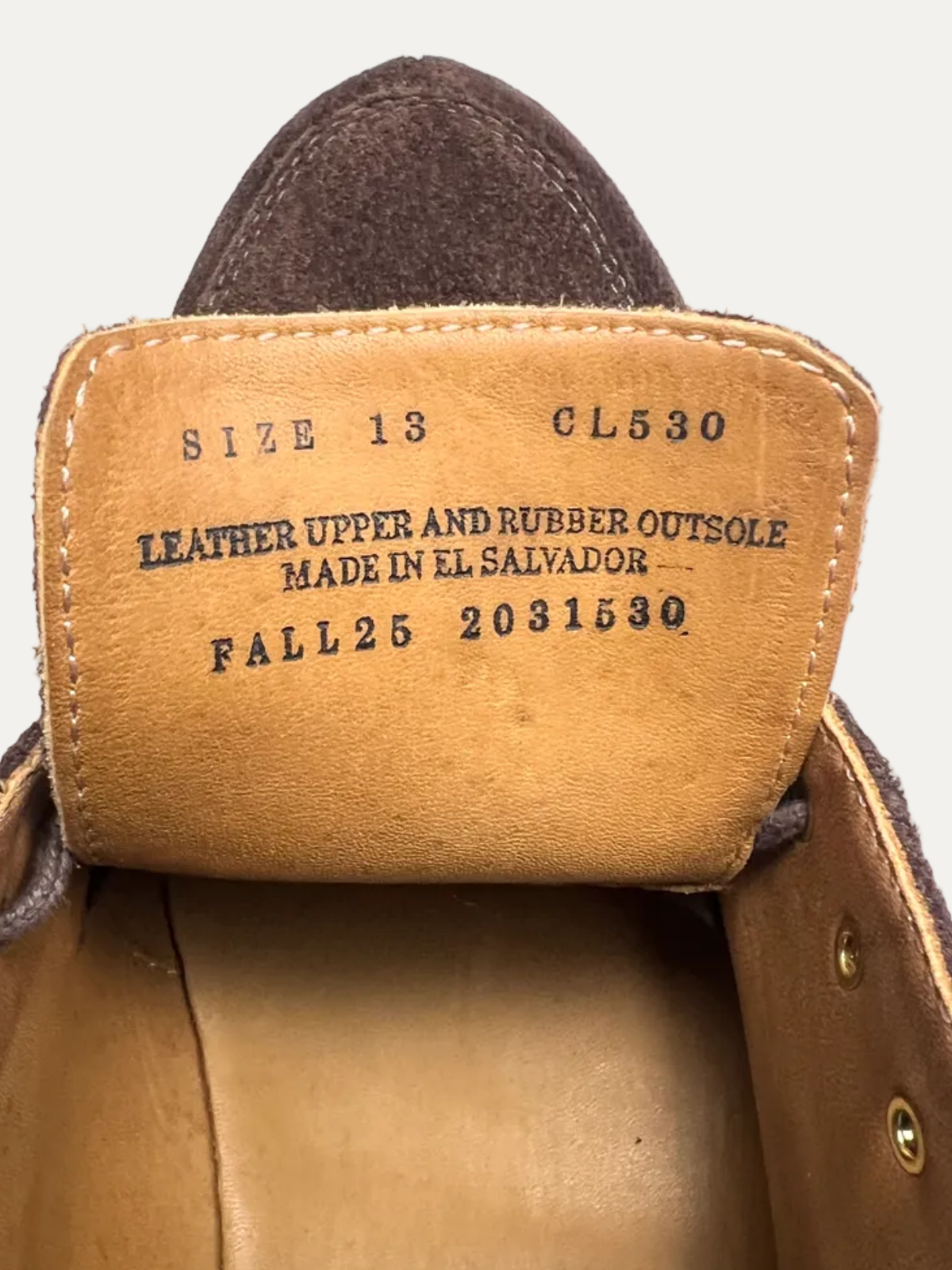 J.Crew Ludlow Lug-Sole Suede Derbys 'Dark Chocolate' CL530 Pre-Owned
