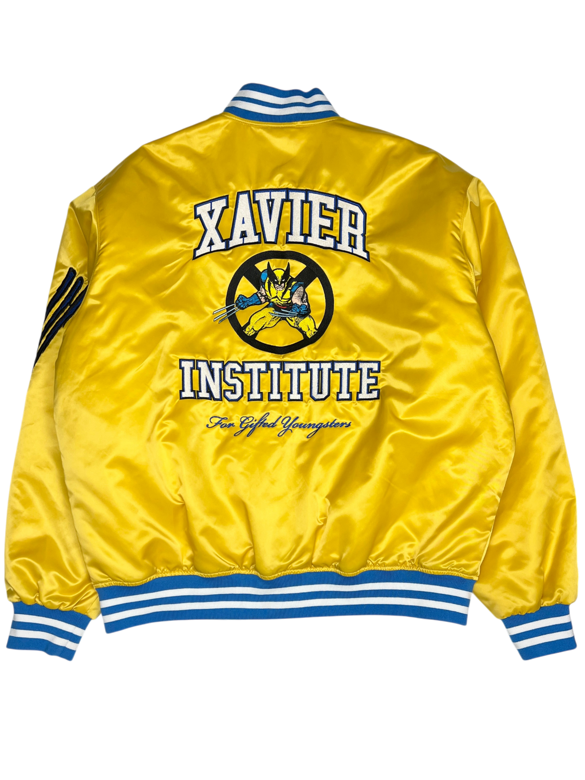 Kith x Marvel X-Men Wolverine Satin Bomber Jacket Size L Pre-Owned