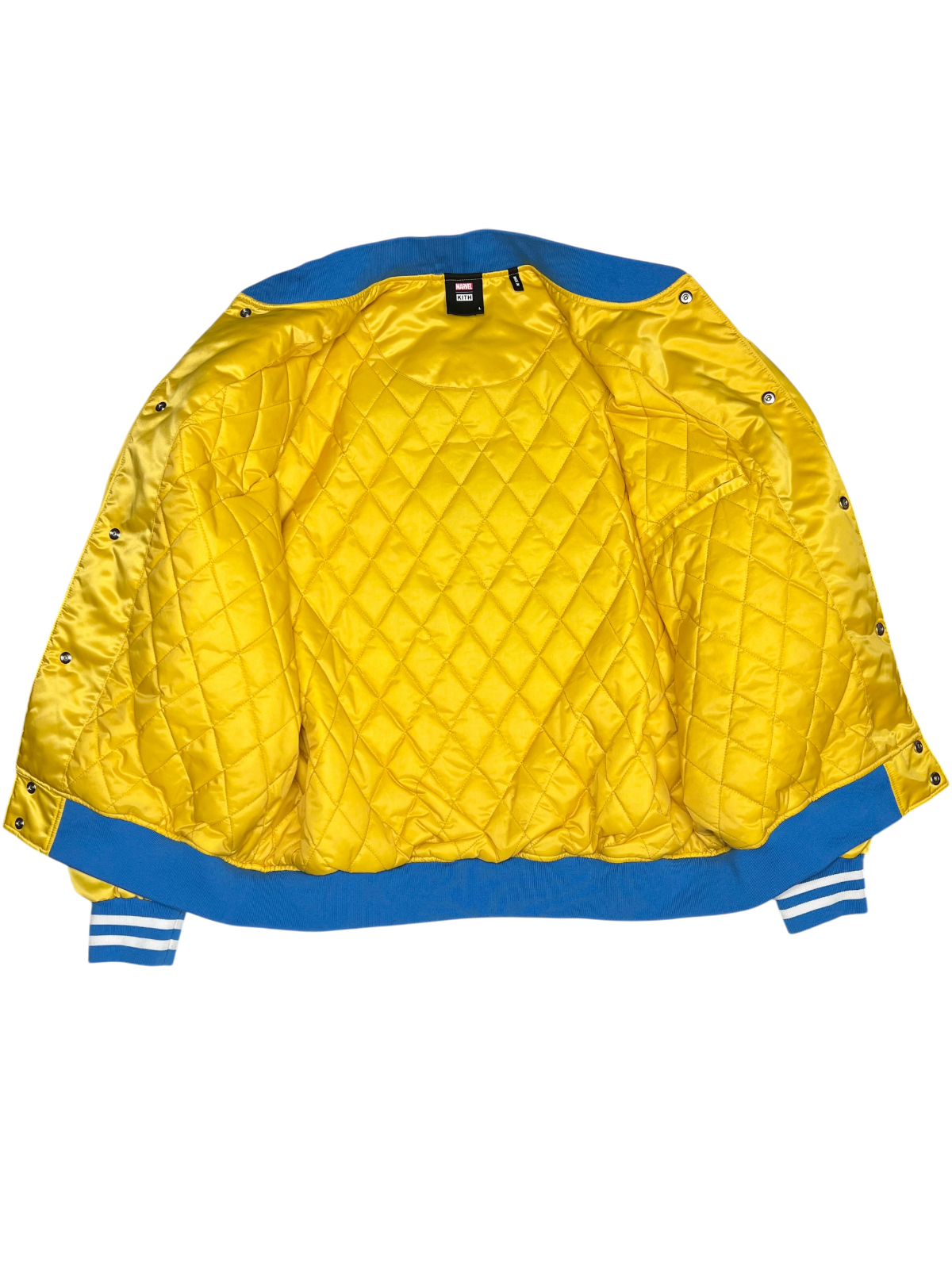 Kith x Marvel X-Men Wolverine Satin Bomber Jacket Size L Pre-Owned