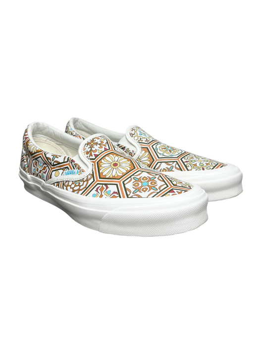 Kith x Vans Classic Slip-On 'Brown Moroccan Pattern' Size 10 Pre-Owned