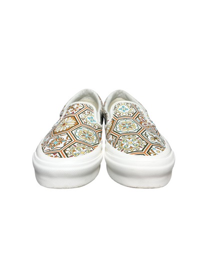 Kith x Vans Classic Slip-On 'Brown Moroccan Pattern' Size 10 Pre-Owned