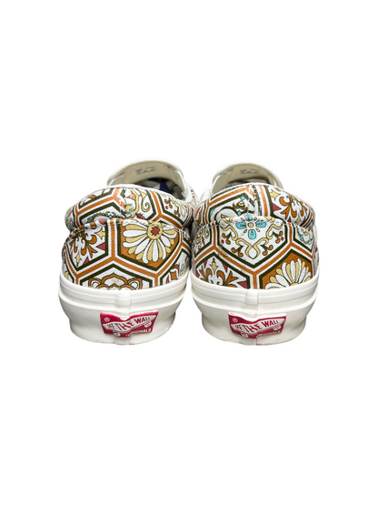 Kith x Vans Classic Slip-On 'Brown Moroccan Pattern' Size 10 Pre-Owned