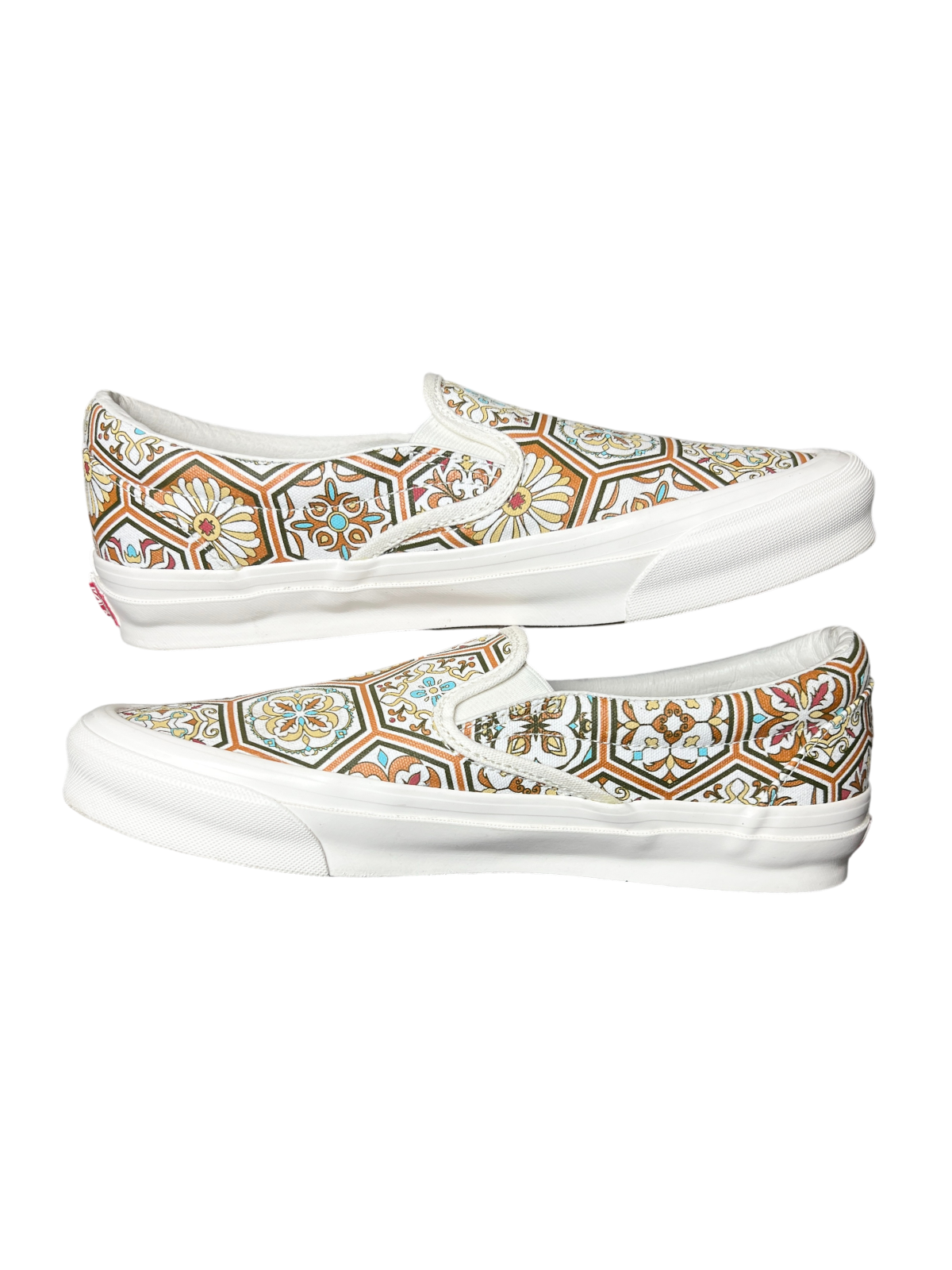 Kith x Vans Classic Slip-On 'Brown Moroccan Pattern' Size 10 Pre-Owned
