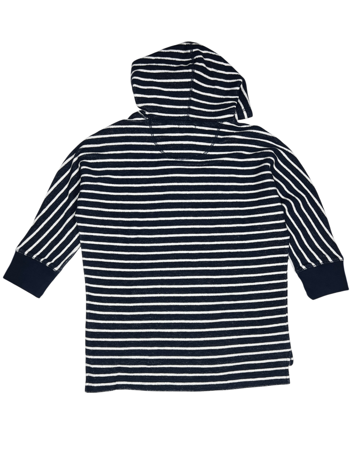 LRL Lauren Jeans Co. x Ralph Lauren French Terry Hooded T-Shirt 'Navy/White' Size M Brand New