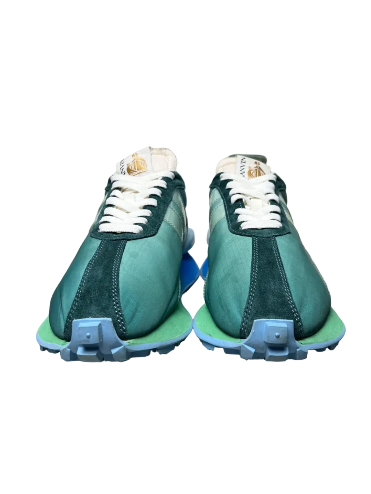 Lanvin Bumpr Sneaker in Nylon 'Blue/Green' Size 14 Pre-Owned