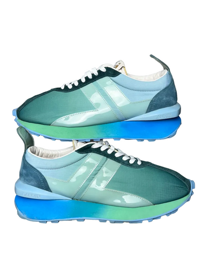 Lanvin Bumpr Sneaker in Nylon 'Blue/Green' Size 14 Pre-Owned