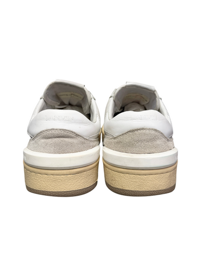 Lanvin Clay Mesh and Leather Low Top Sneakers 'White' Size 44 Pre-Owned
