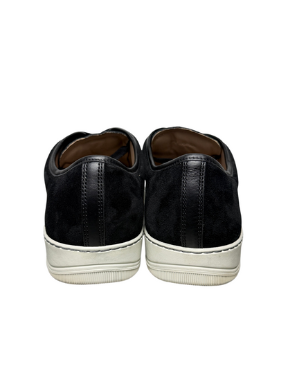 Lanvin DBB1 Patent Leather & Suede Lace-Up Sneakers 'Black Patent Leather' Size 11 UK Pre-Owned