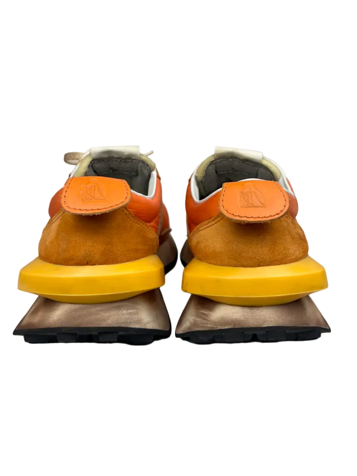 Lanvin Bumpr Sneaker in Nylon 'Orange' Size 10 Pre-Owned