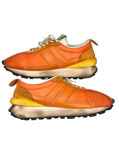Lanvin Bumpr Sneaker in Nylon 'Orange' Size 10 Pre-Owned
