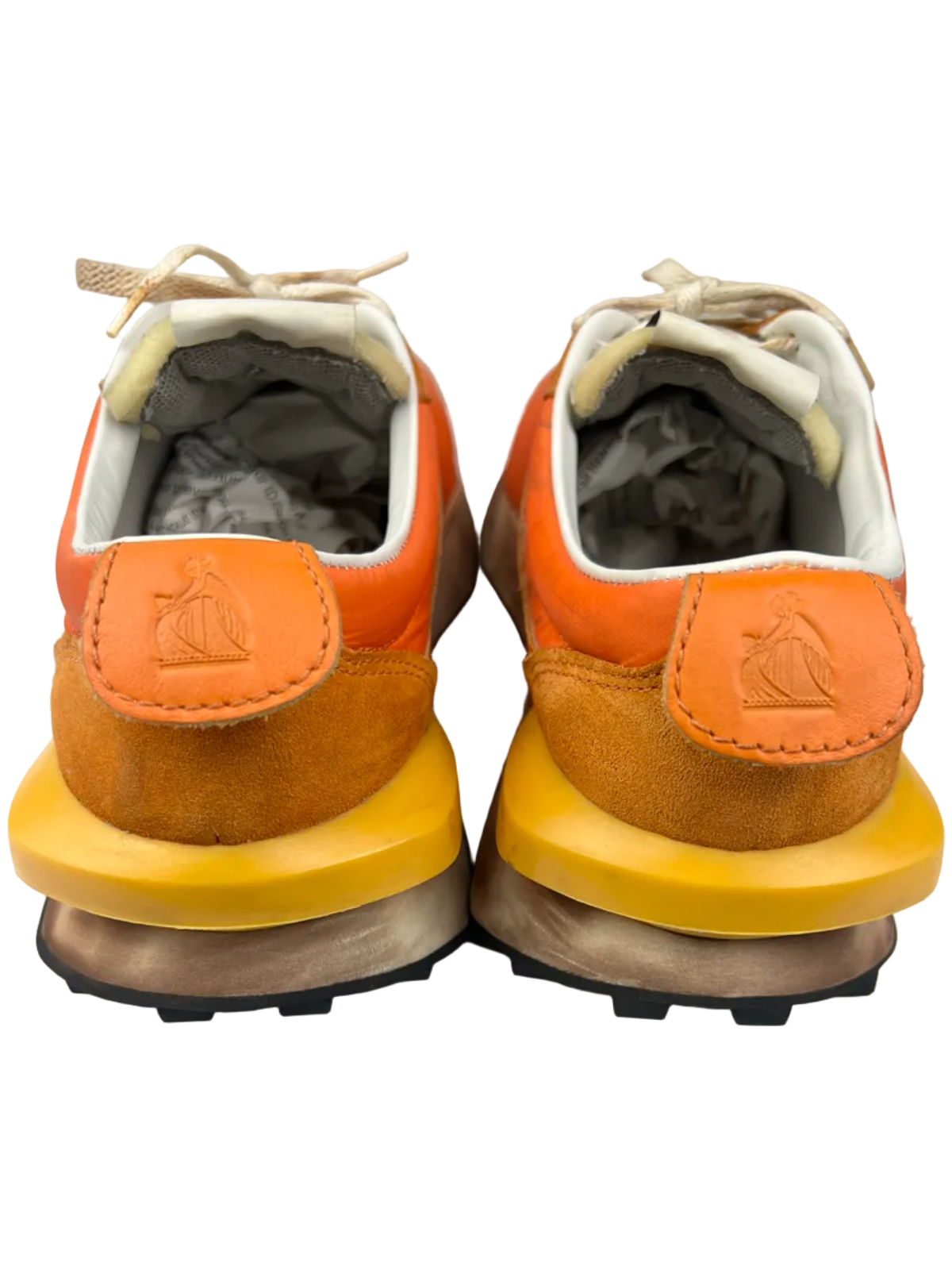 Lanvin Bumpr Sneaker in Nylon 'Orange' Size 10 Pre-Owned