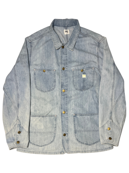Lee x H&M Loco Work Chore Denim Coat Jacket 'Light Blue' Size XL Pre-Owned