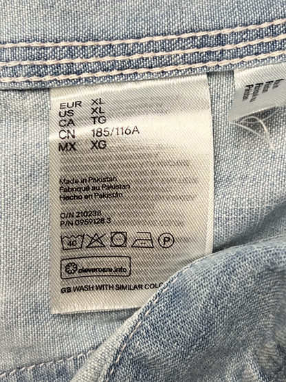 Lee x H&M Loco Work Chore Denim Coat Jacket 'Light Blue' Size XL Pre-Owned