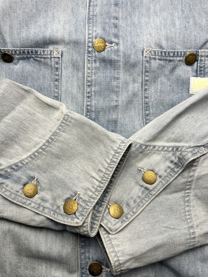 Lee x H&M Loco Work Chore Denim Coat Jacket 'Light Blue' Size XL Pre-Owned