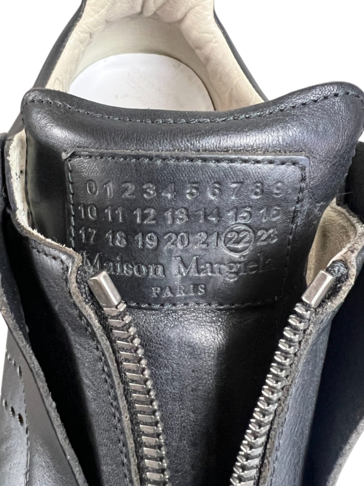 Maison Margiela 22 Future Low Zip Sneaker 'Black' Size 41 EU Pre-Owned
