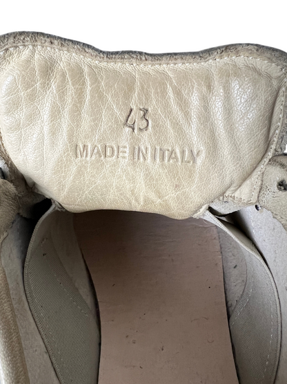 Maison Margiela Replica Low Top Sneaker 'Python Print Blue' Size 10 Pre-Owned [No Insoles]