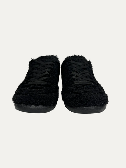 Maison Margiela Shearling Replica Gat Low Top Sneaker 'Black' Size 41 Pre-Owned