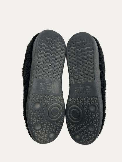 Maison Margiela Shearling Replica Gat Low Top Sneaker 'Black' Size 41 Pre-Owned