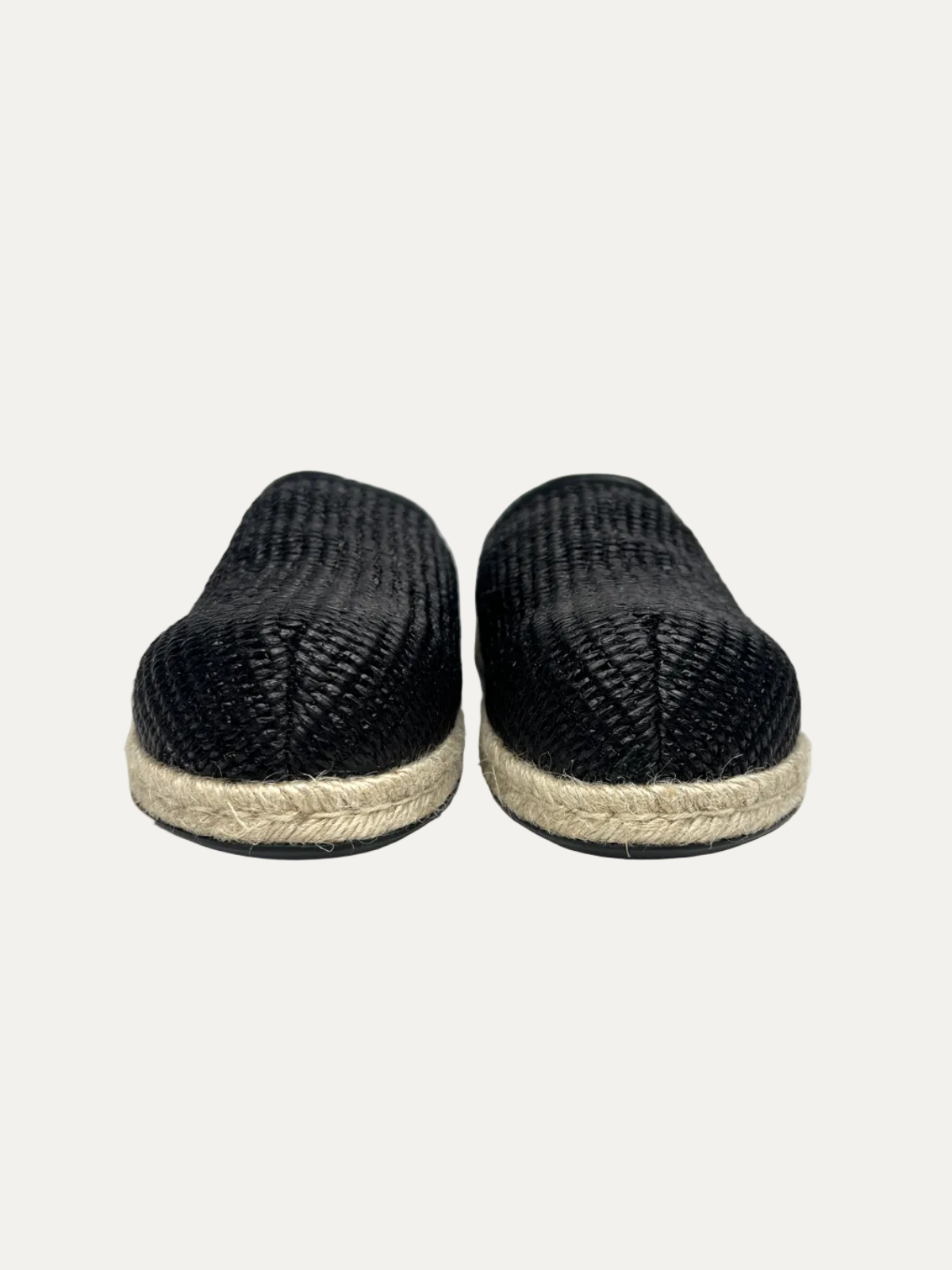 Marni Women's Raffia Ribbon-Tie Fussbet Sabot 'Black' Size 39 Pre-Owned