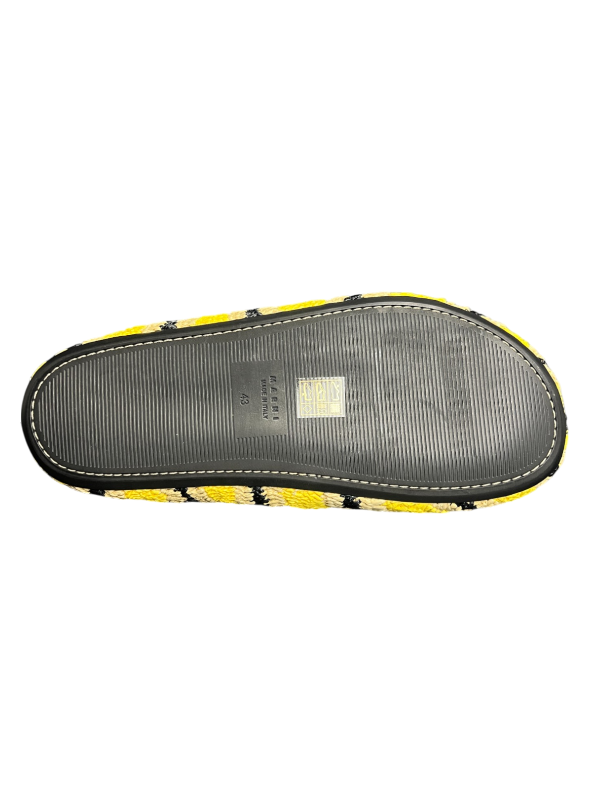 No Vacancy Inn x Marni Sabot Raffia Mules 'Yellow' SS23 New
